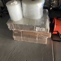 Moving Boxes And. Bubble Wrap 