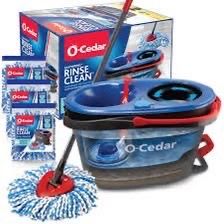 O-Cedar EasyWring RinseClean Microfiber Spin Mop & Bucket Floor Cleaning System