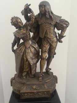 Antique Romeo & Juliet Sculpture