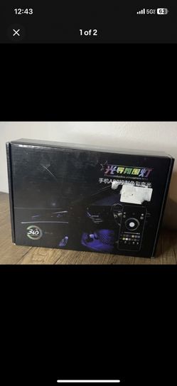 RGB LED Car Door In-Dash Ambient Light Neon Strip Bluetooth