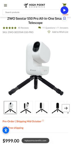 Seestar S50 pro by ZWO