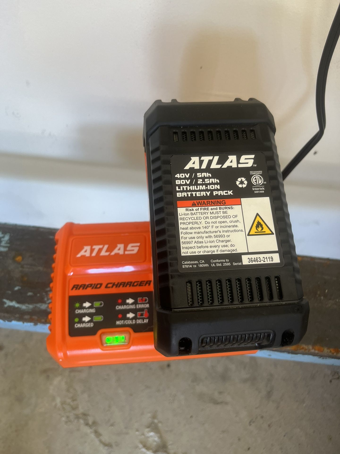 Atlas Brushless Electric Mower WITH Battery And Rapid Charger for Sale