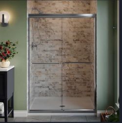 Frameless sliding glass