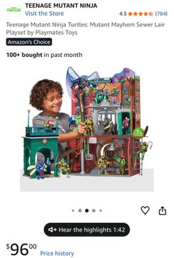 TMT Teenage Mutant Ninja Turtles Mutant Mayhem Sewer Lair Playset