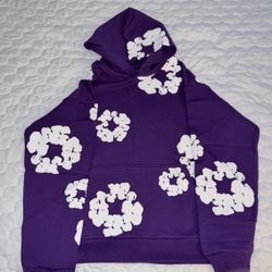 Denim Tears Hoodie Purple Size L