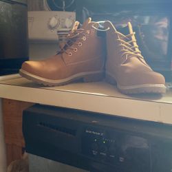 Weeboo Brown Stylish Work Combat Boots | Color: Brown | Size: 8|