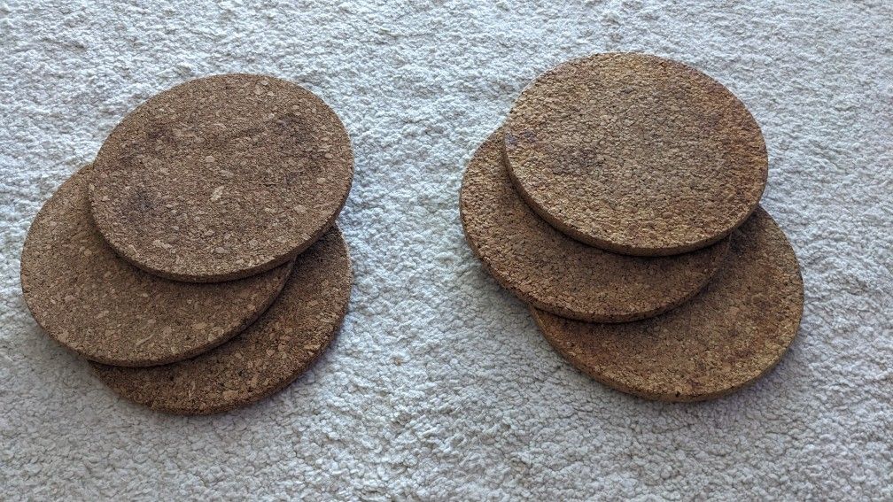 IKEA Cork Heat Pot Pan Mat Circular Round & Metal Cooking Utensils Holder