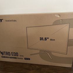 31.5 inch Curved gaming Acer monitor 75 Hz ( new inbox )