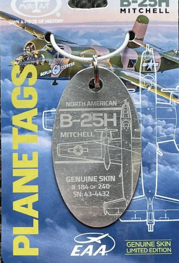 Motoart Planetags EAA B25 Mitchell Bomber Ultra Rare Completely