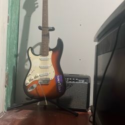 Squire Guitar And Fender 10g Amp