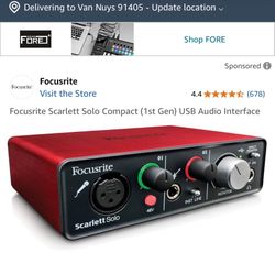 Focusrite Scarlett Solo Compact (1st Gen) USB Audio Interface
