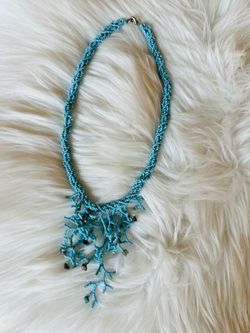Handcrafted Turquoise Beaded Necklace
