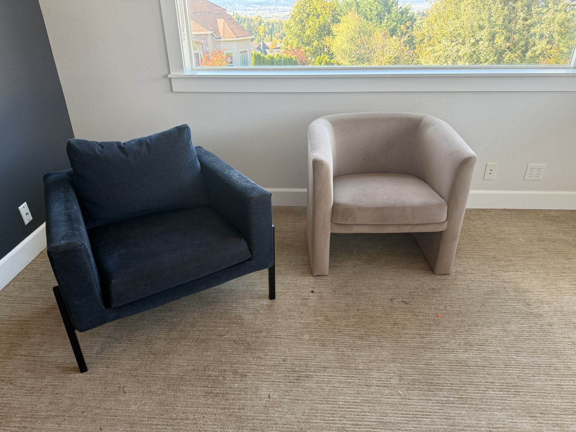 Accent Chairs, $60 Each.