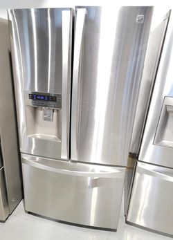 Kenmore 3-Door Stainless Steel Refrigerator
