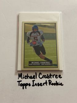 Michael Crabtree San Francisco 49ers WR Topps Short Print Insert Card.