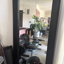 Brown Leather Frame Mirror
