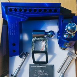 New Blue Aluminum Trailer Hitch G/ GTW 18,500 lbs ultra quiet