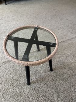 Small Glass Circle Table