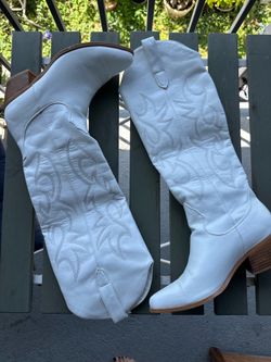 White cowboy boots