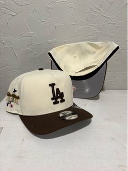 MLB new era Los Angeles dodgers off white brown and off white black Shohei Ohtani edition 9fifty a frame SnapBack hats