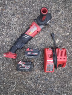 Milwaukee 2738-20 Vspeed Buffer Polsher with Two 5.0s charger. Pick up fremont sea. No low ball offers please. No trades. Many other tools for sale.