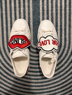 Gucci Ace 'Blind for Love' Sneakers size 9.5
