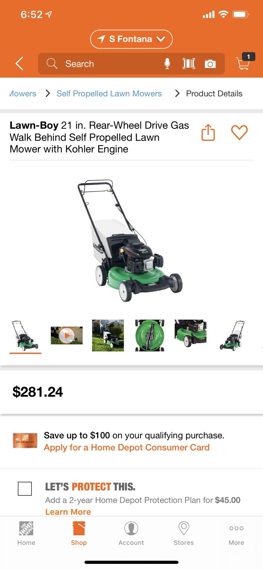 Lawn boy 21” self propelled