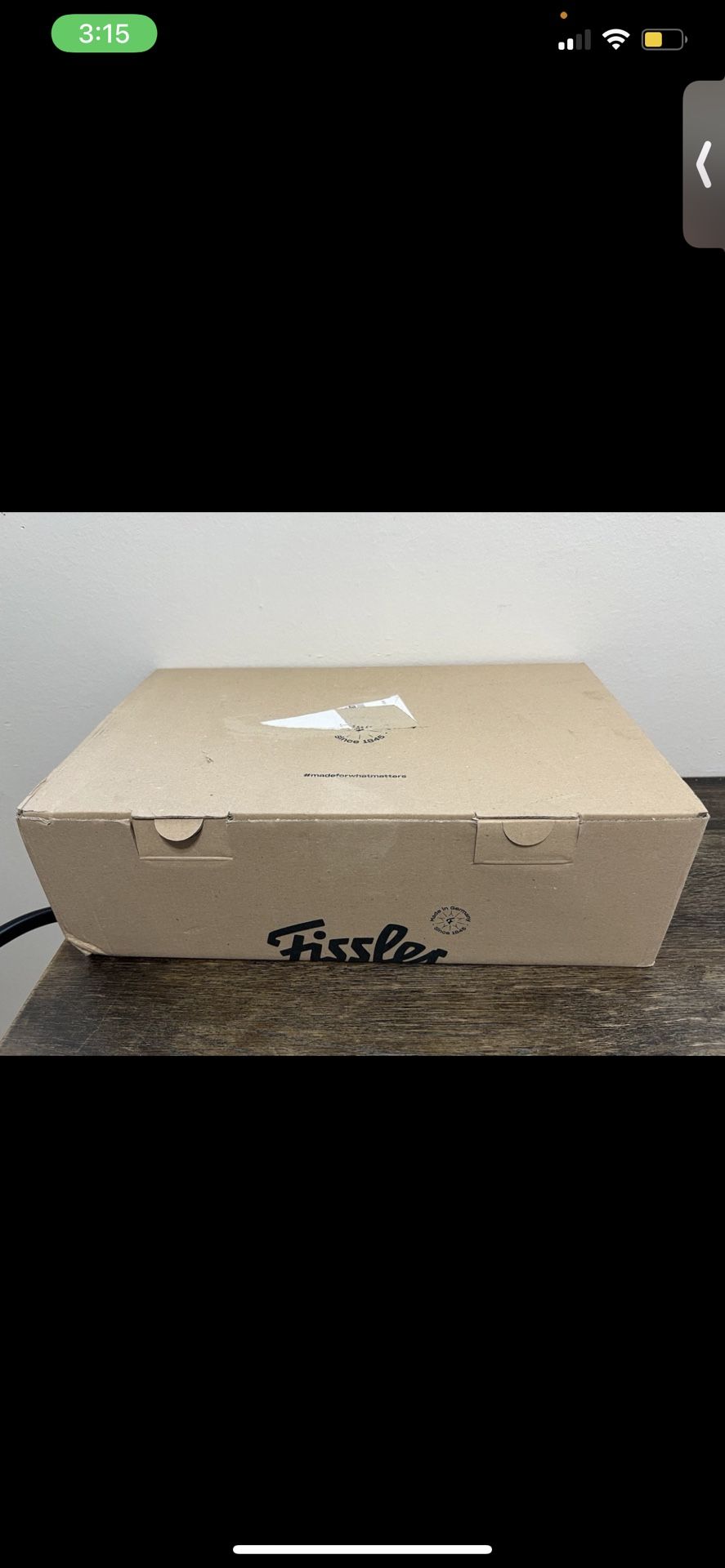 Fissler Original-Profi Collection Stainless Steel 2 Quart Conical Pan New 8”