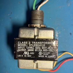 Irritrol 24vac1.25A Transformer 
