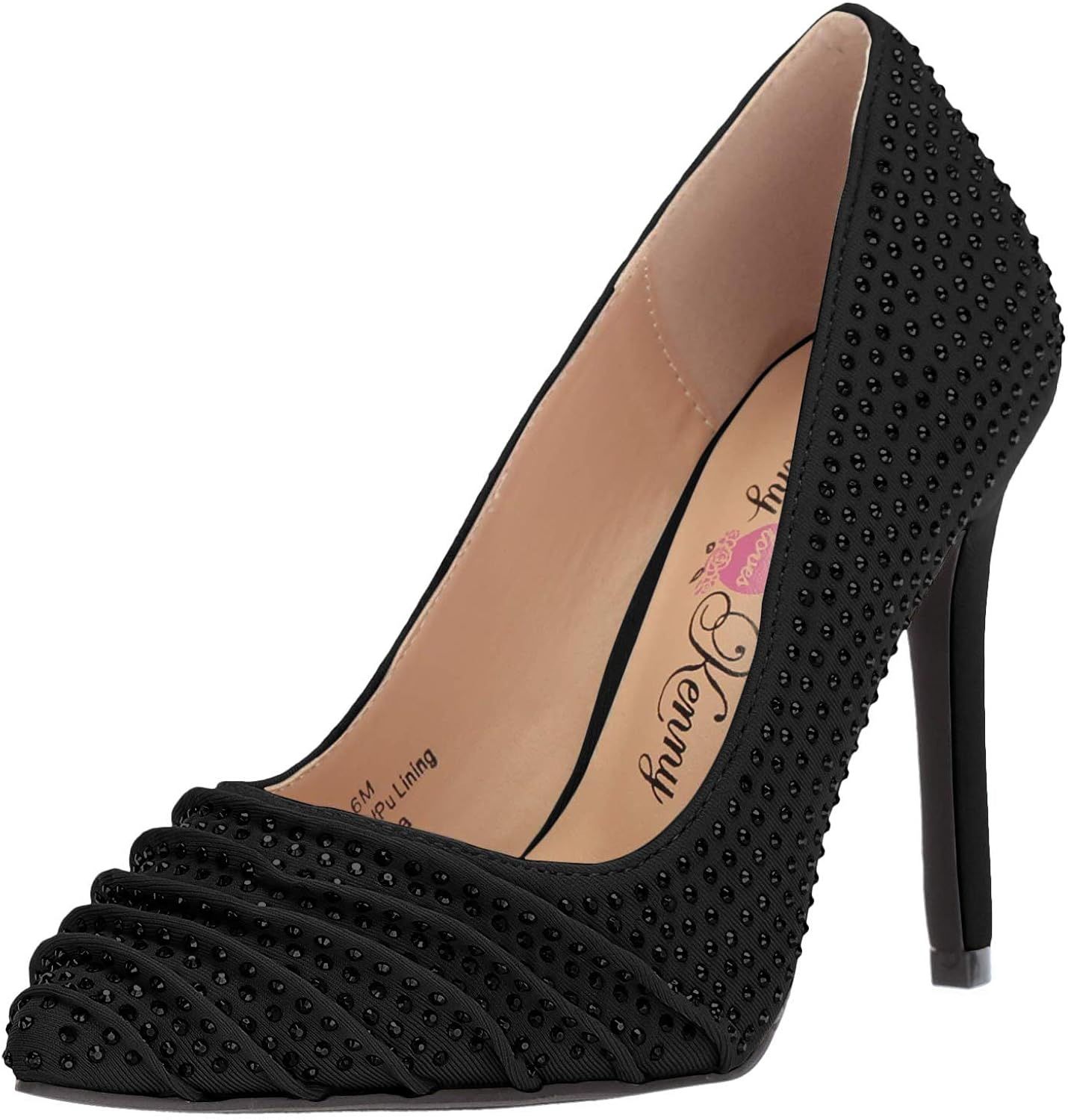 Penny Loves Kenny OPLEAT size 9.5M black jeweled Lycra No Box