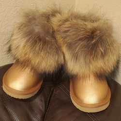 Girls Boots Genuine Leather