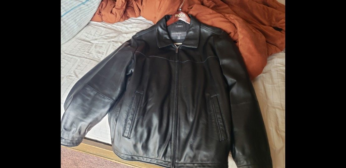 Perry Ellis Lambskin Leather Jacket