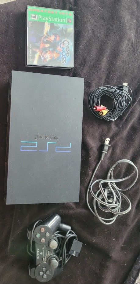Fat ps2 with controller and game AS IS FPOR