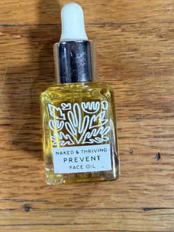 Naked & Thriving Prevent Face Oil Mini Dropper Bottle Unused