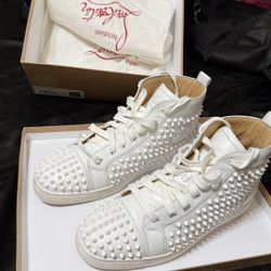 Christian Louboutin Lousi Flat calf/spikes