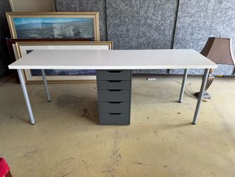 Workstation Desk with Drawers
