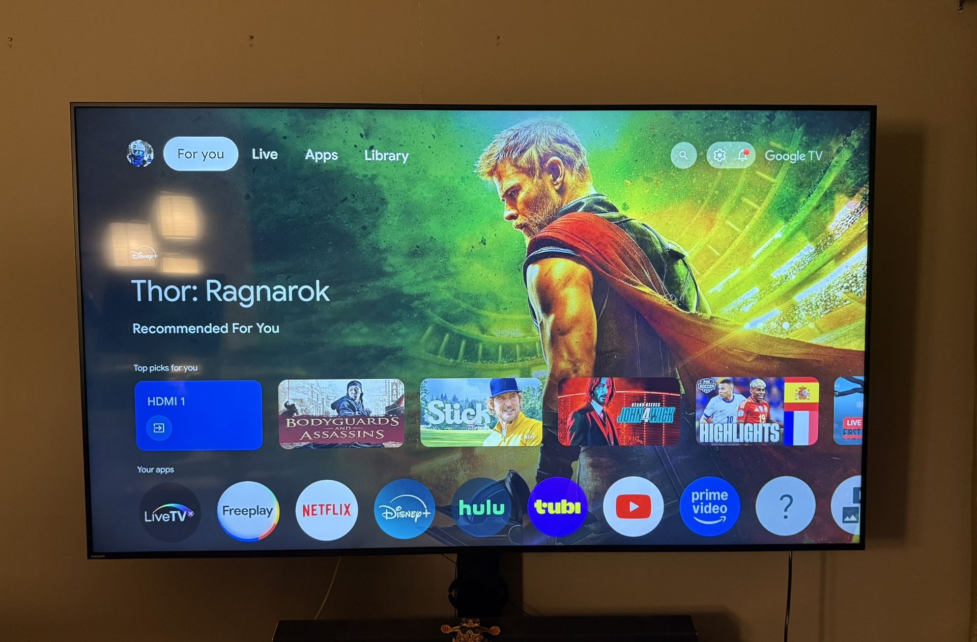 Philips 75” 4K UHD TV 7000 Series