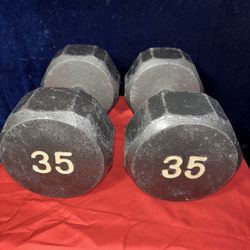 35 Lb Dumbbells 