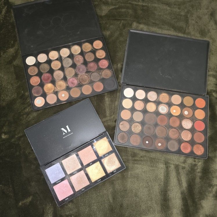 Used Morphie Eyeshadow And Highlighter Pallettes
