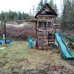 Used wooden playset