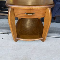 Wood End Table