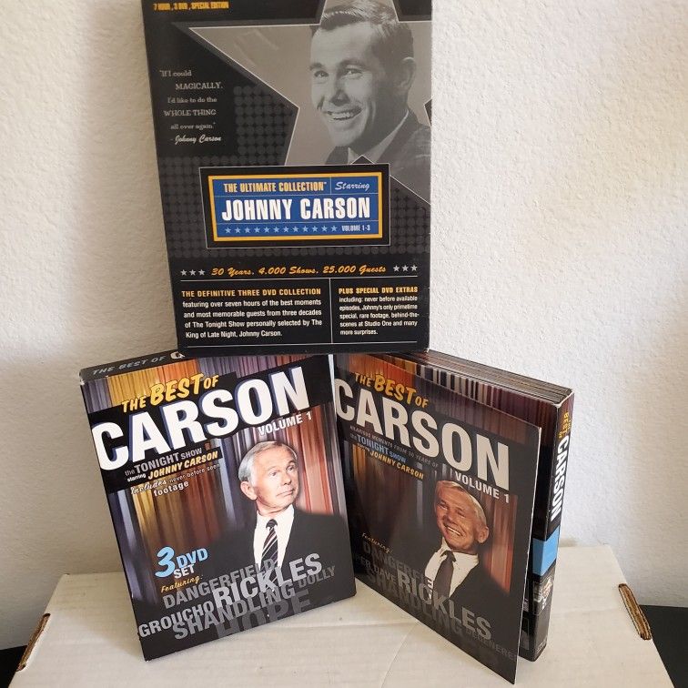 3 DVDs The Best Of Johnny Carson Collection
