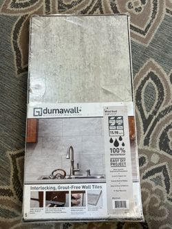 dumawall+ WATERPROOF WALL TILES Wind Gust 21.88" × 11.19" 21.88 in. x 10 tiles 15.98 sq.ft. Interlocking, Grout-Free Wall Tiles 100% WATERPROOF EASY D