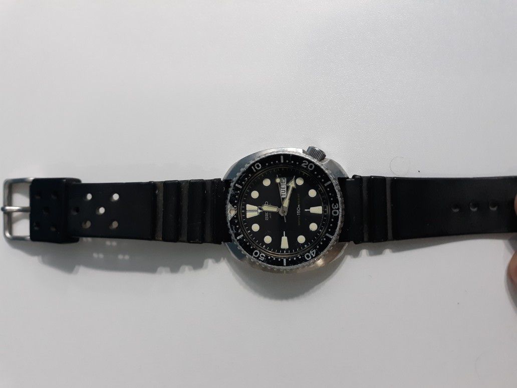 Seiko Turtle Divers Watch 6309-7049 Circa 1984 Vintage Highly Sought After Men's Watch, Working With All Original Parts