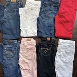 New And Like New Girls Jeans, 8-10Y $ 40 for all 8 or $7 for each