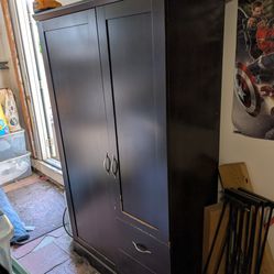 Black armoire