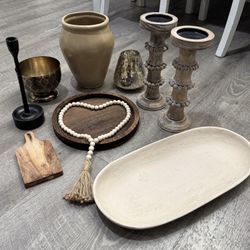 Vase, Serving Platter, Pillars