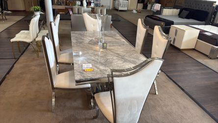 Marble dining set