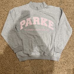 Marion Parke Mockneck Grey And Pink Stoney Clover LN Women’s L/XL New 