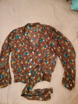 Flowered blouse